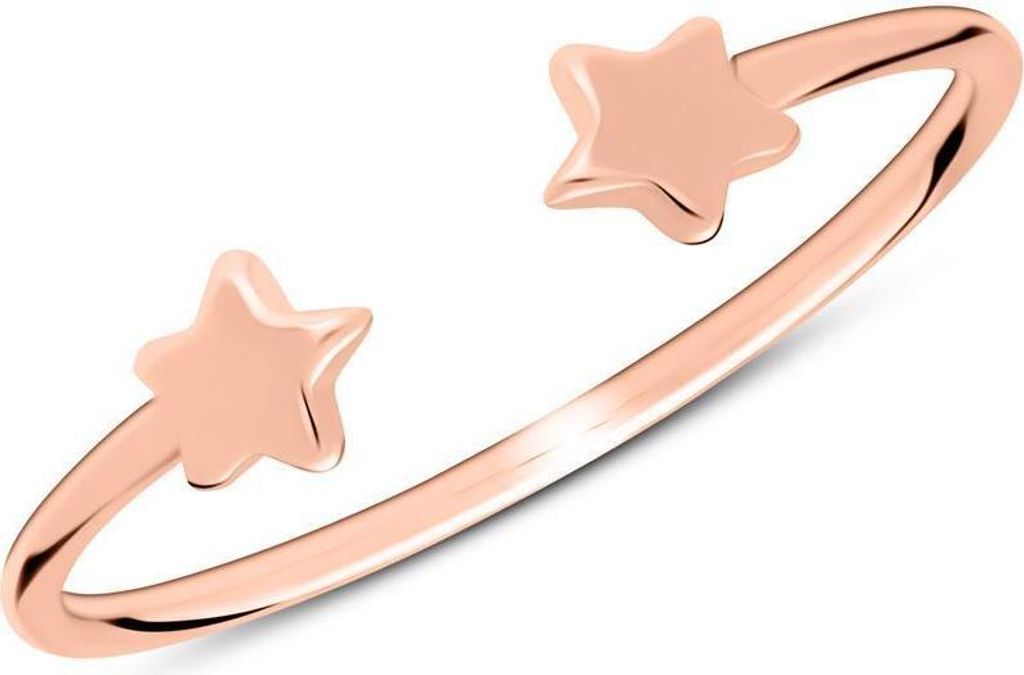lanii Ring Sterne aus rosévergoldetem 925er Silber