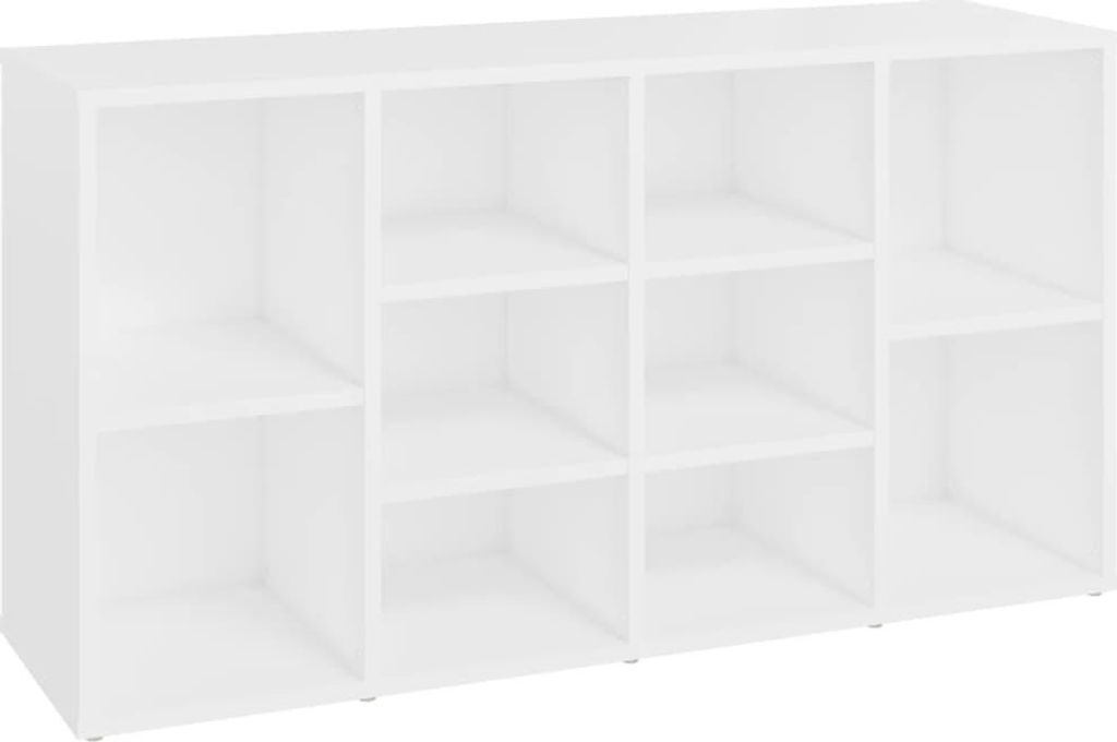 vidaXL Lavice na boty bílá 103x30x55 cm Materiál na bázi Obrázek produktu 