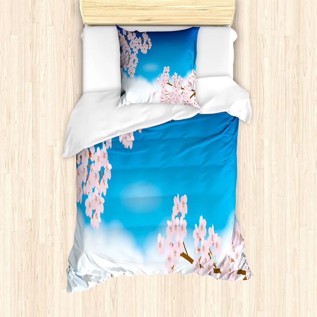 Copripiumino Singolo ABAKUHAUS 135x200 Sakura | Morbido e Sicuro per Bambini