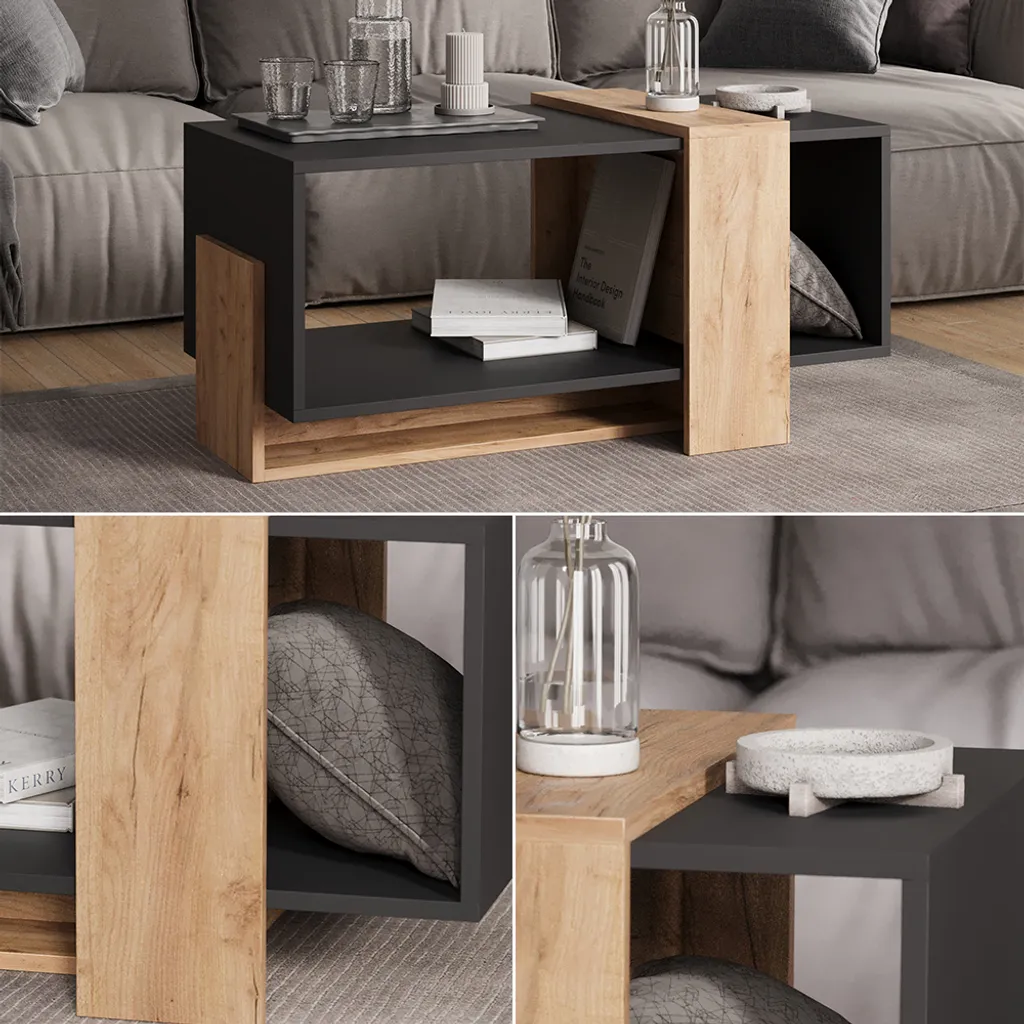 Table basse gain de place Vicco Aven facile à monter et très durable - 4