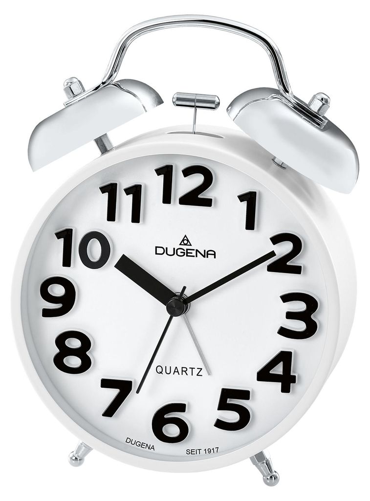 Dugena Quarzwecker 4460804, lautlos, mit Weckzeiger, Schlag Produktbild 