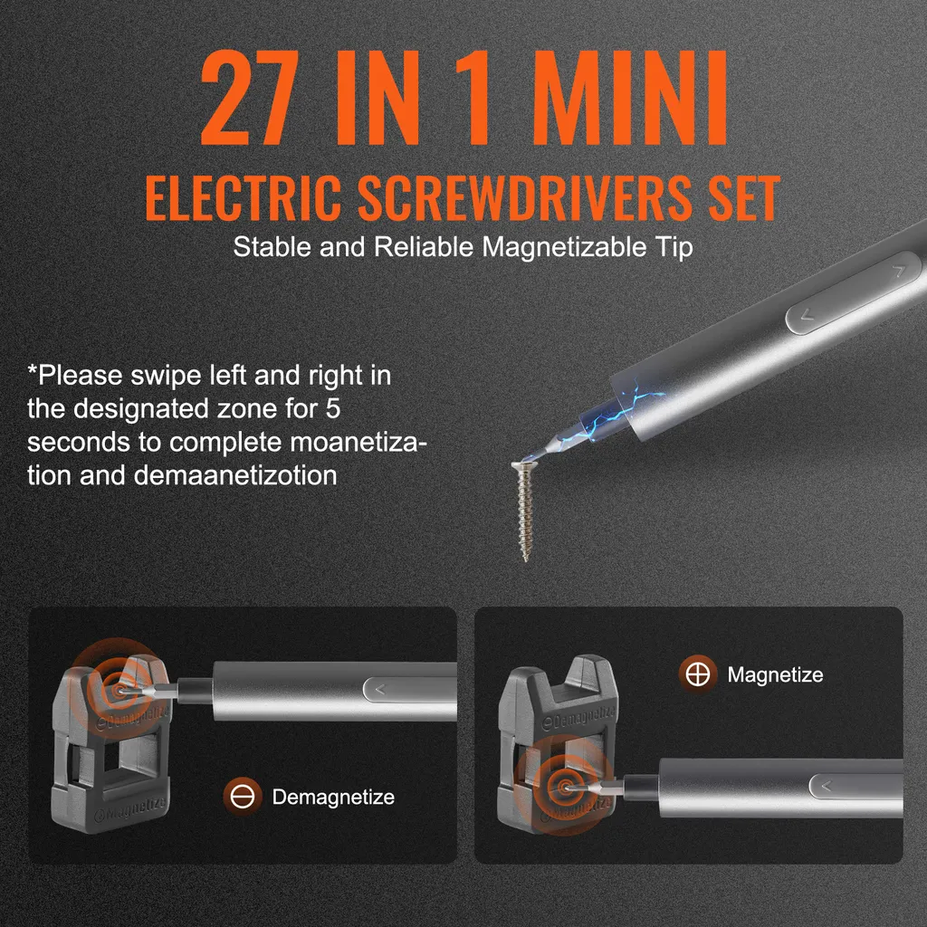 Mini Tournevis Électrique de Précision Rechargeable avec 24 Embouts S2 - 2