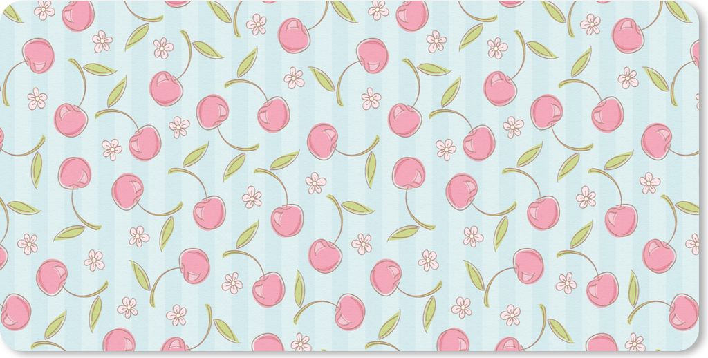 MuchoWow Mauspad Mousepad Muster - Kirschen - Sakura 60x30 cm - Mousepads - Maus Mat - Pad - Mausunterlage - Nachhaltig