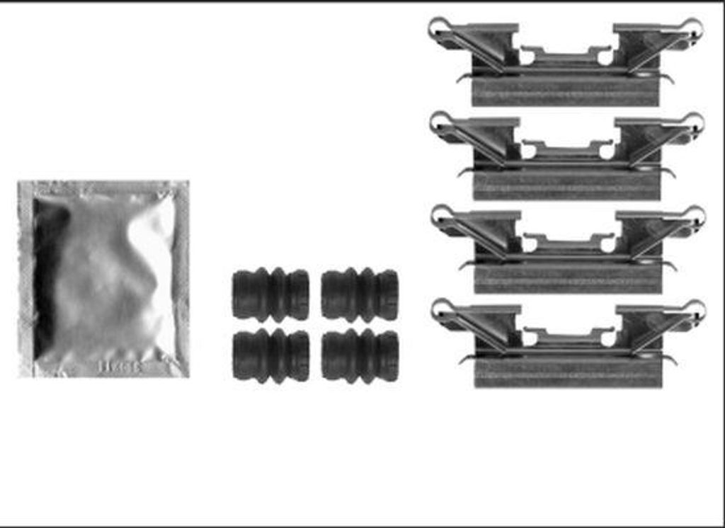 TEXTAR 82539800 Zubehörsatz Scheibenbremsbelag Vorne für NISSAN NV200 / Evalia Bus für SSANGYONG REXTON (Y400)