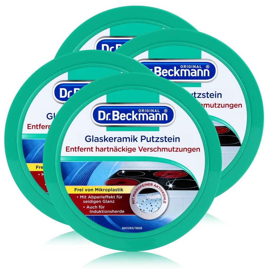 4x Dr. Beckmann Glaskeramik Putzstein 250g - Hemmt Neubefall