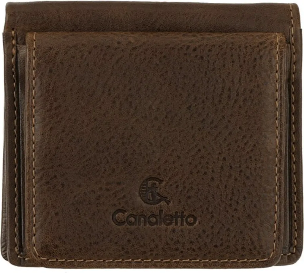 Portefeuille Canaletto PM1008S232 en Cuir Noir Design Élégant et Compact
