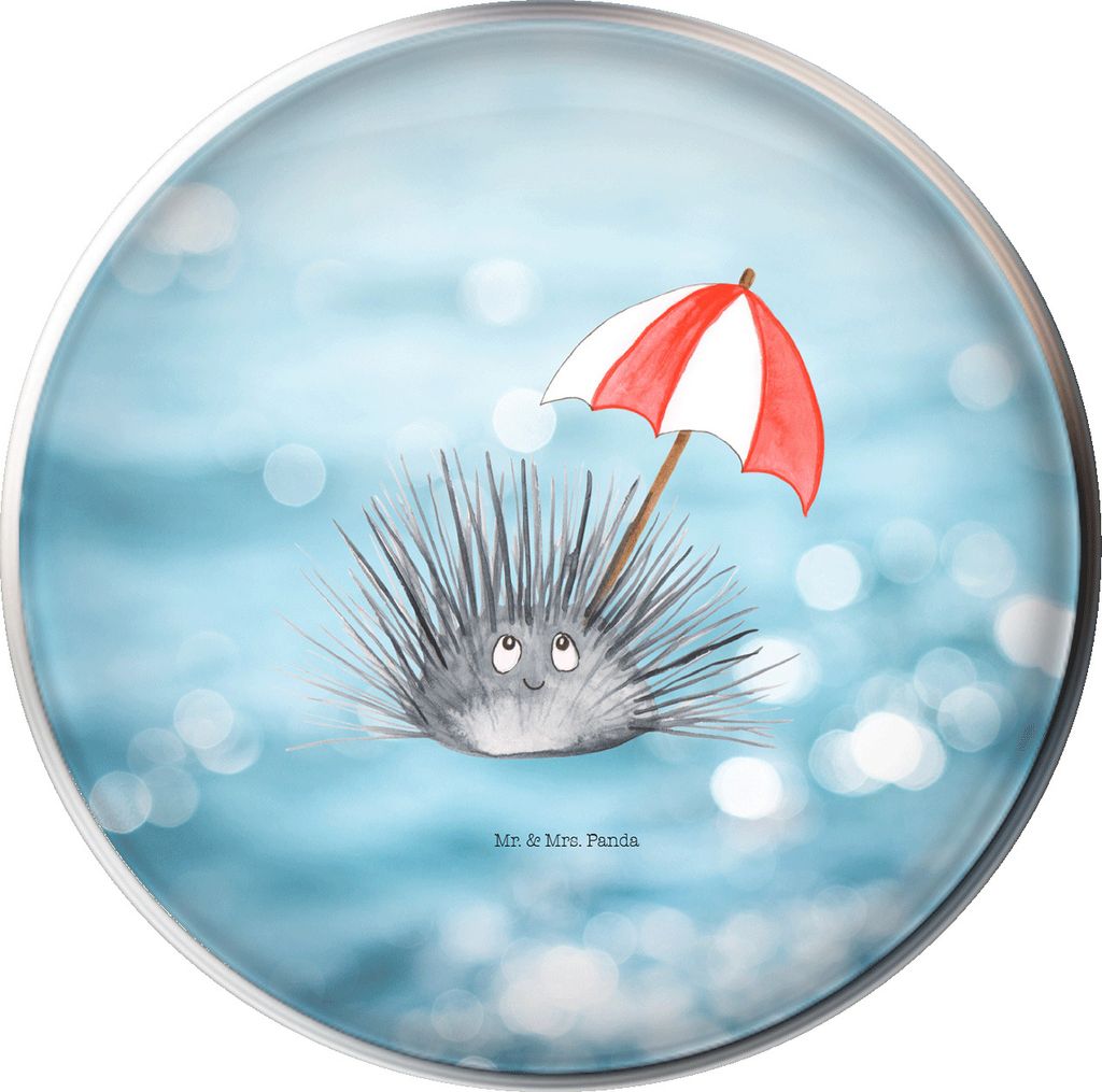 Mr. & Mrs. Panda waschbeckenstöpsel Seeigel - Oceanblue - Geschenk, Meer, Leben, Abfluss-Stopfen, beckenverschluss, Ablaufgarnitur, stopfen waschb...
