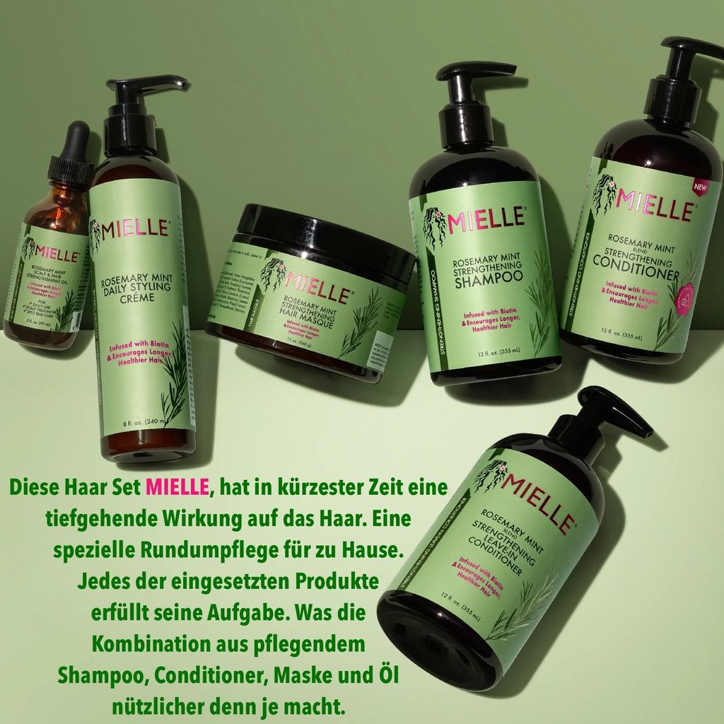 Haarpflege Rosmarin Set Shampoo + Conditioner + Haarmaske + Produktbild 3