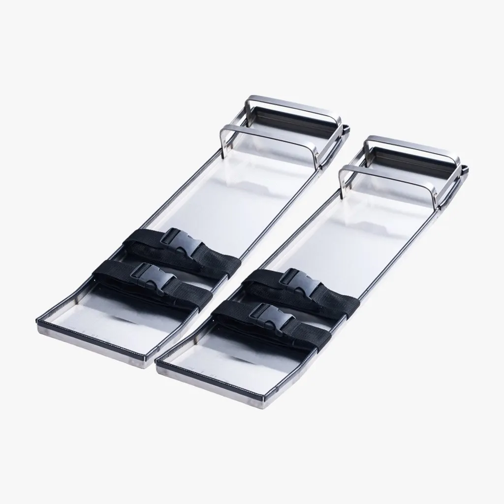 Glissières en inox pour lisser le béton frais avec kit genouillères
