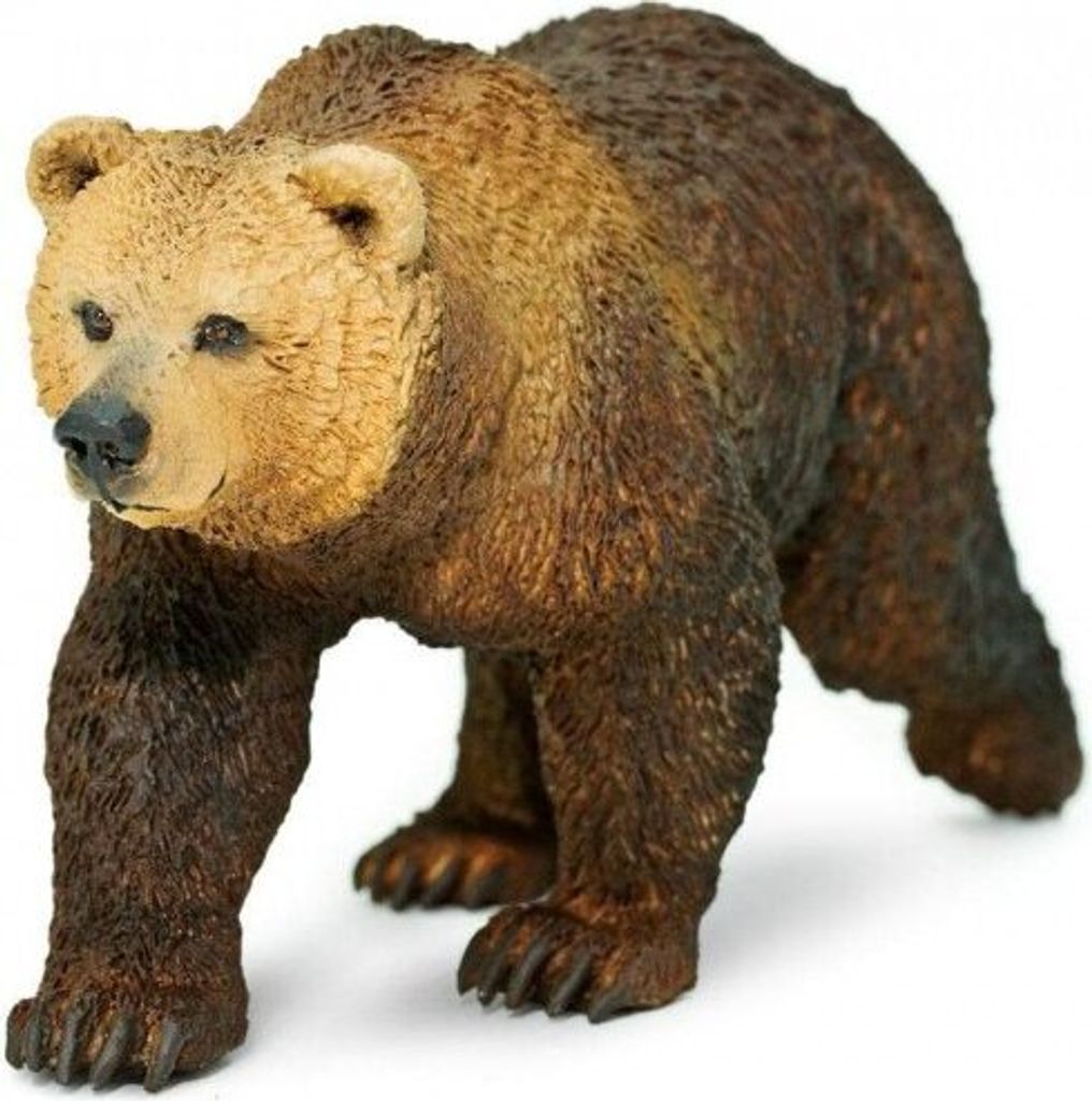 Safari wildtiere Grizzlybär junior 12 cm braun