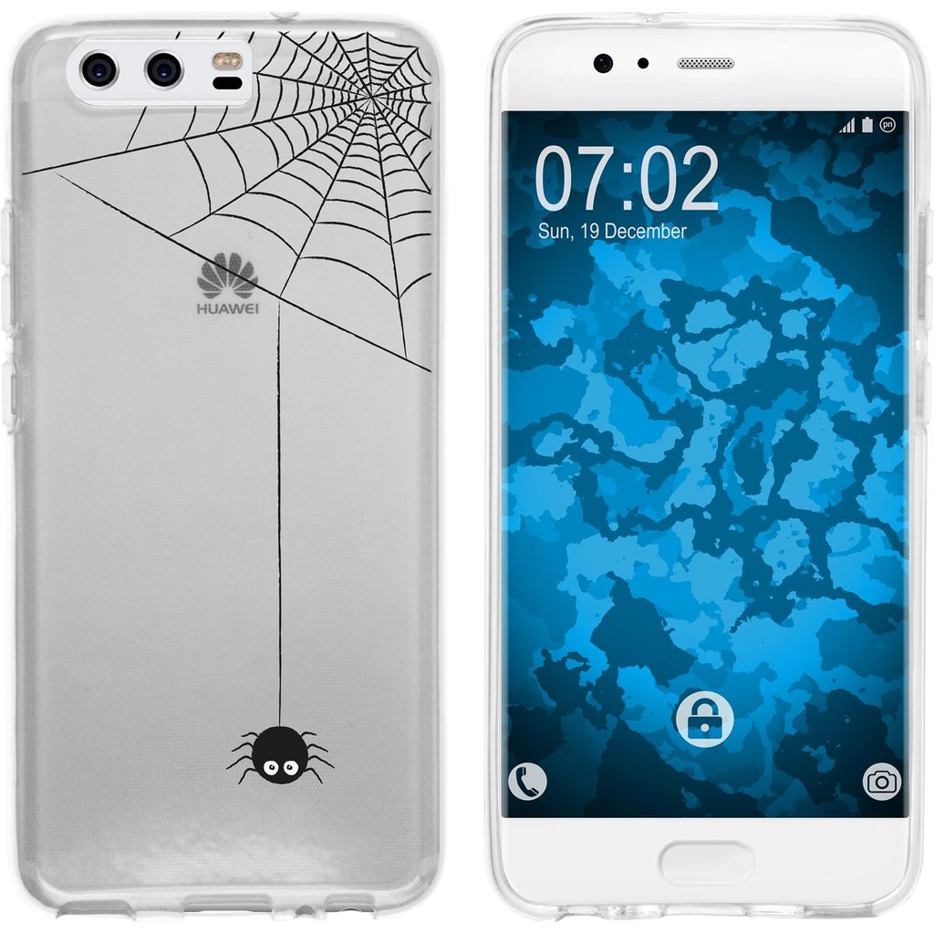 PhoneNatic Case kompatibel mit Huawei P10 Plus Silikon-Hülle Herbst Spinne/Spider M3