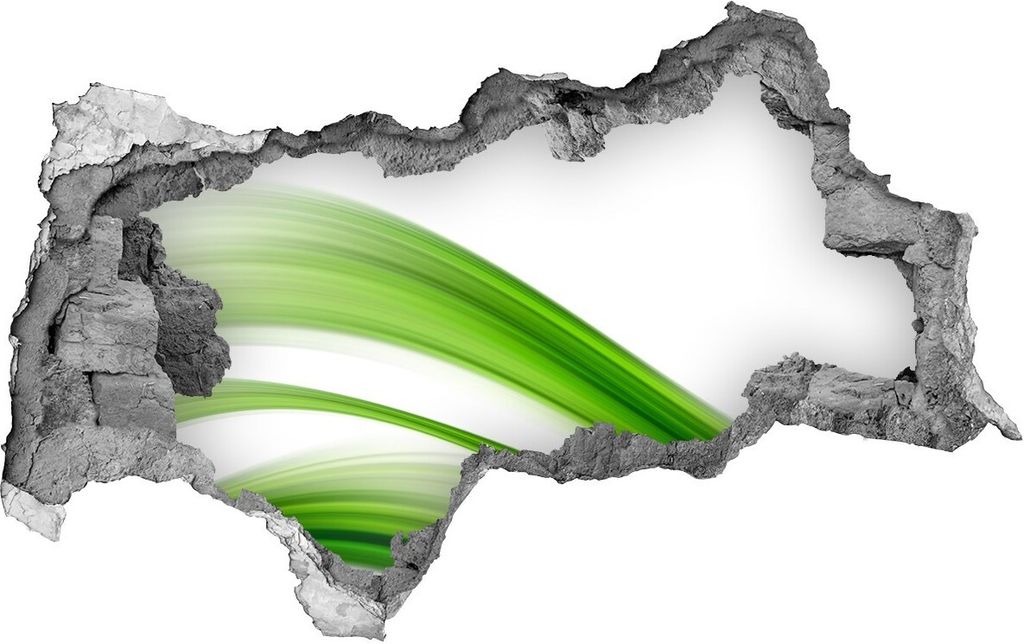 Selbstklebender Loch-3D-Aufkleber 95x73 cm abstrakte Wellen