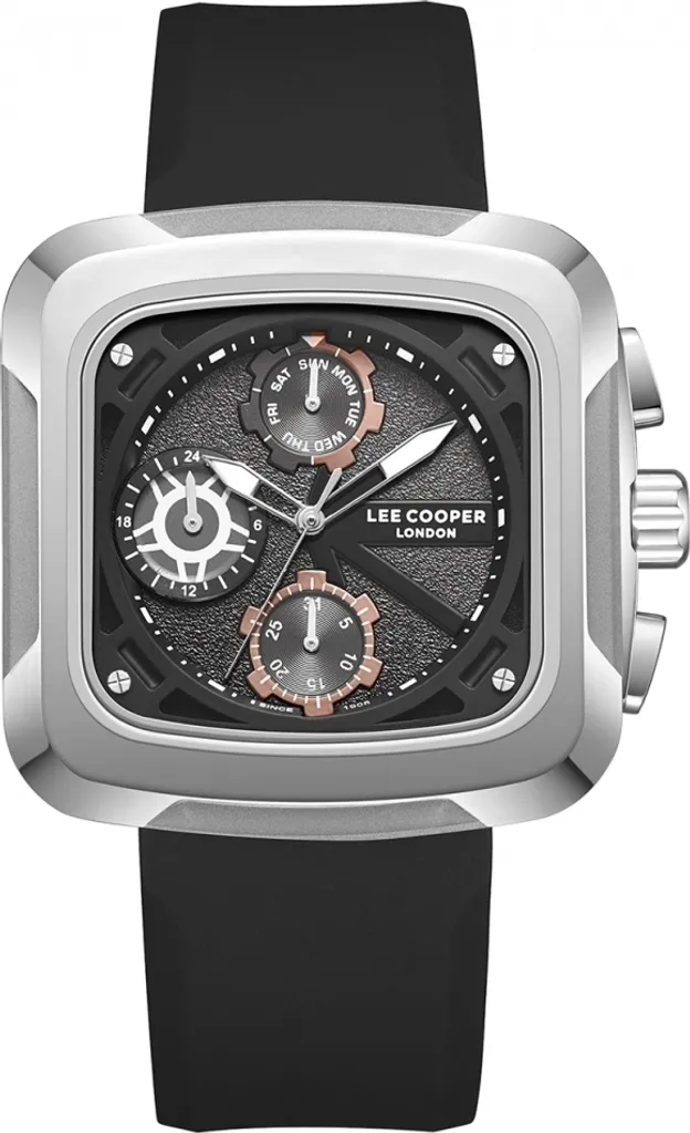 Montre Lee Cooper LC08012.361 Homme - Idée Cadeau de Noël Noire Fashion