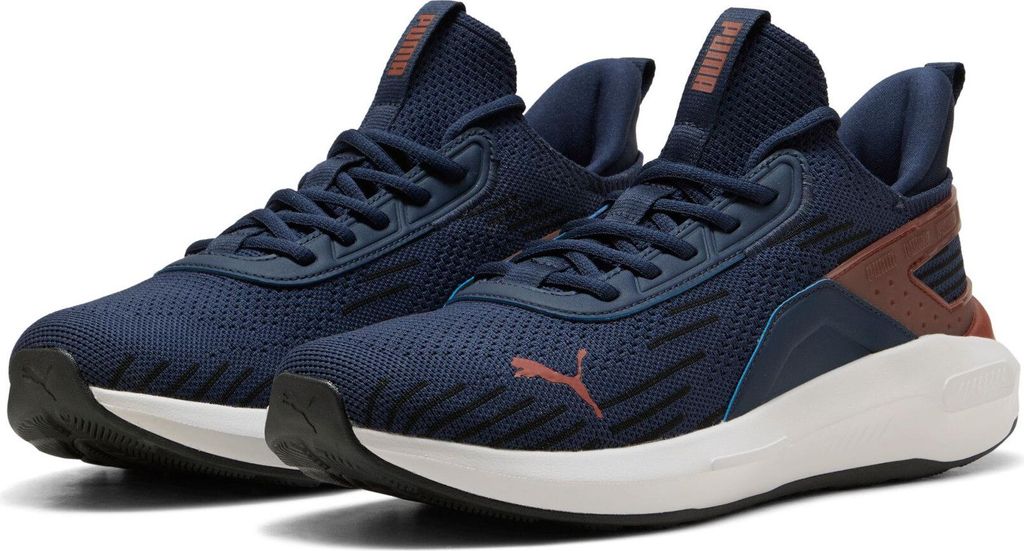 Puma Softride Enzo 5 Hype - PUMA Navy-Bordeaux Red-Feather Gray, Größe:10