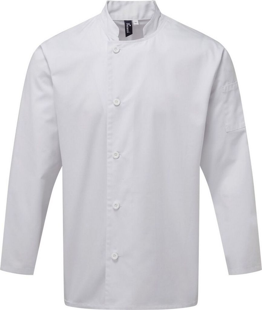 Premier - "Essential" Kochjacke für Herren/Damen Unisex Langärmlig RW7453 (L) (Weiß)