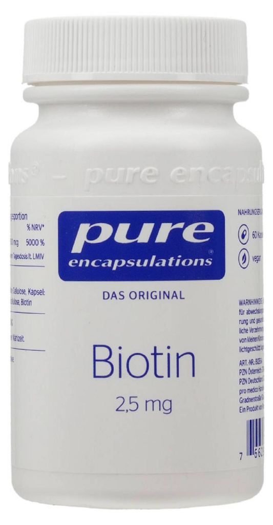 PURE ENCAPSULATIONS Biotin 2,5 mg Kapseln 60St PZN 07764203 Produktbild 