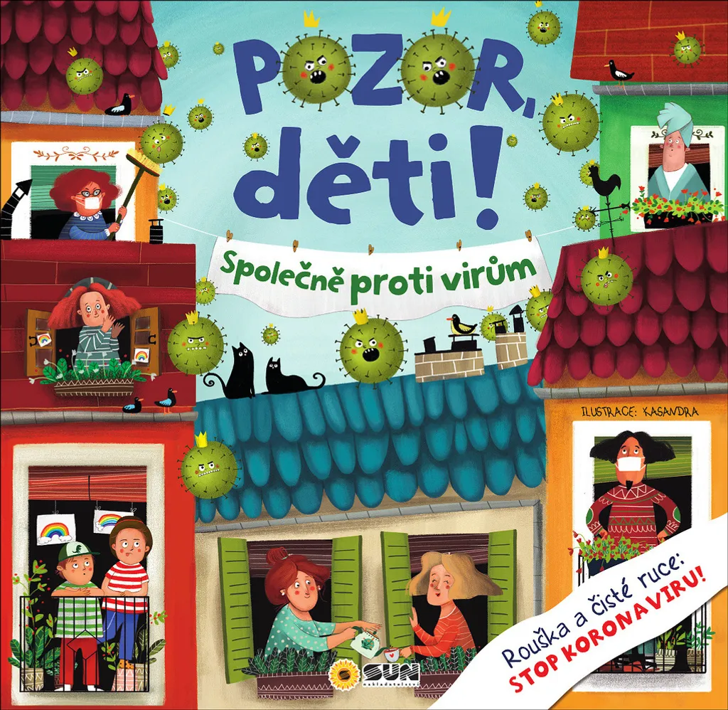 Kit protection virus enfants Pozor deti avec livre educatif interactif