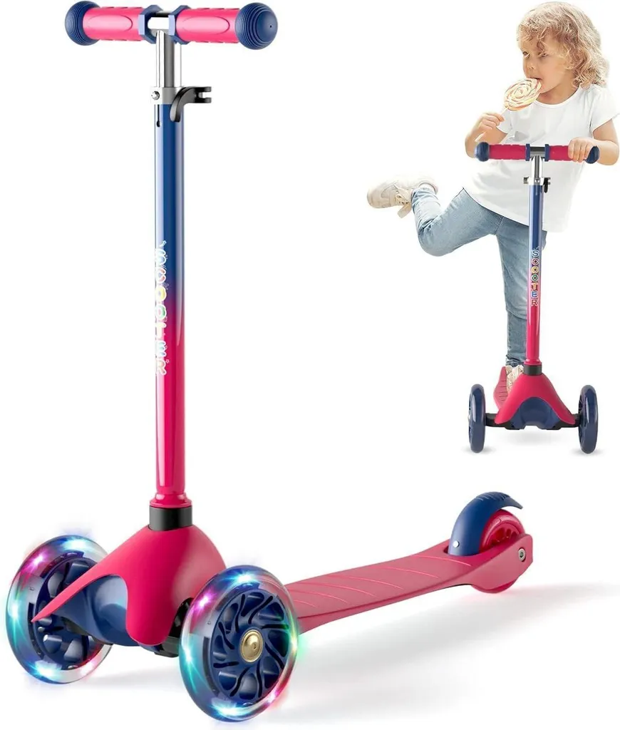 Trottinette Évolutive Rouge pour Enfant Idéale Balade et Apprentissage