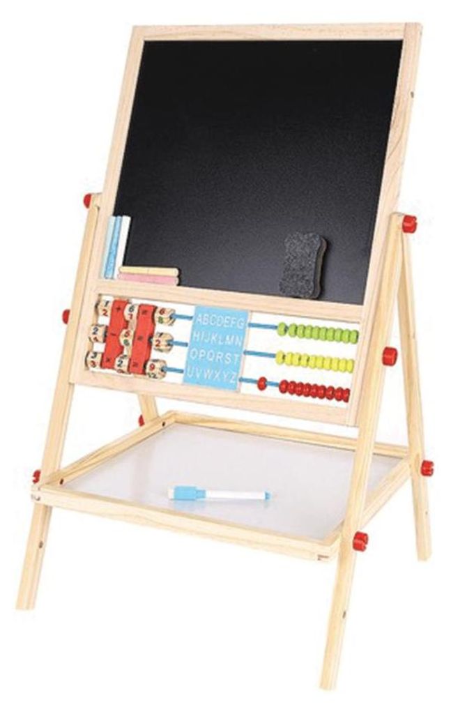 Doppelseitiges Holzbrett für Kinder Produktbild 