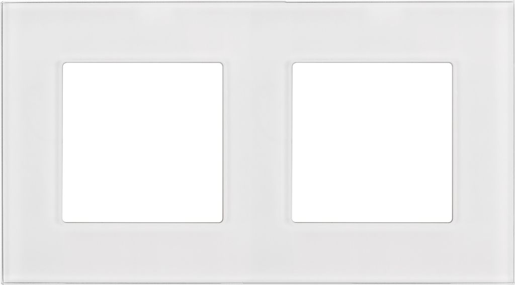 2-Fach Glasrahmen Panel 157x86mm für teckdose Modulare Wandsteckdose Unterputzdose Wanddose Einbaudose Unterputz Montage (2-fach Glasrahmen für S...