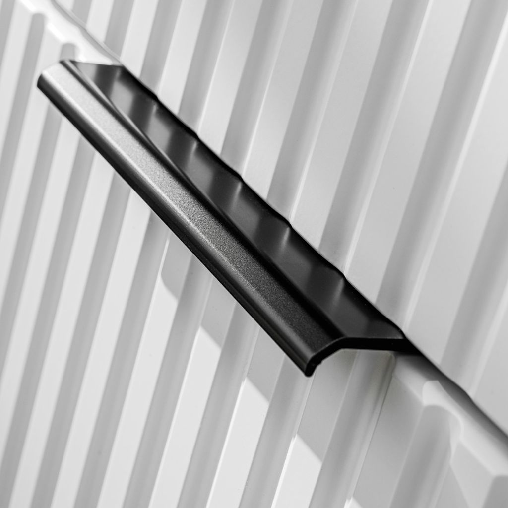 Waschtischunterschrank 80 cm in weiß matt mit gerillter Produktbild 6