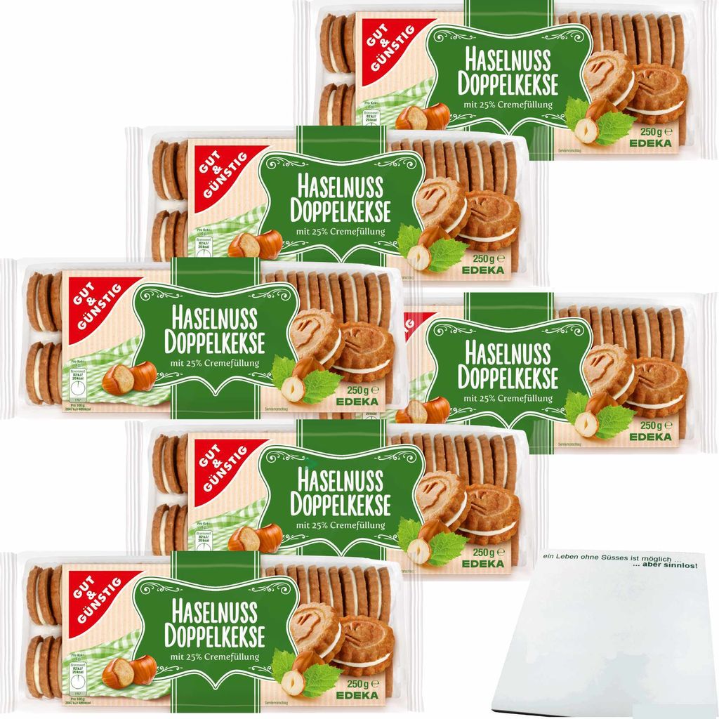Gut & Günstig Haselnuss Doppelkekse Haselnuss-Gebäck mit Produktbild 