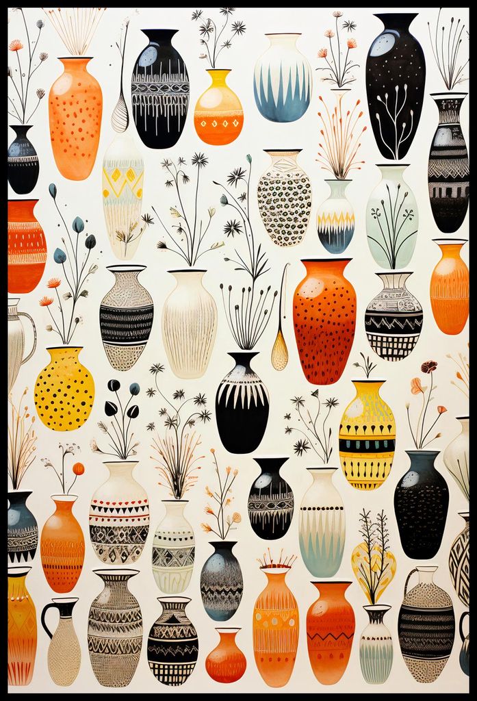 Plakat 68x101cm Symphonie der Vasen
