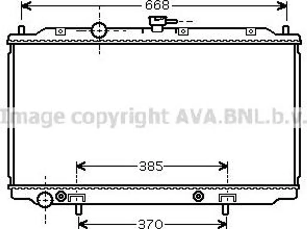Radiateur moteur AVA DN2223 en aluminium haute performance Primera