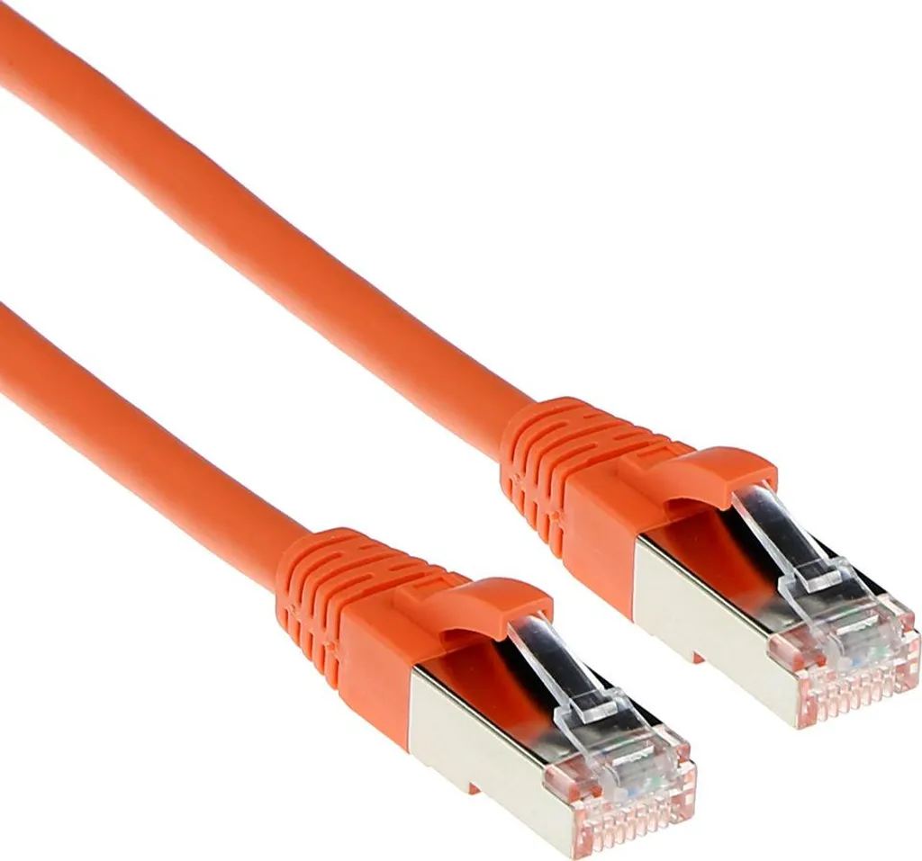 ACT Cavo LAN Arancione 50cm CAT 6A SFTP | Perfetto per Switch e NAS