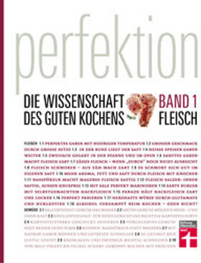 Livre de recettes et guide de cuisson Perfektion Volume 01 Viande