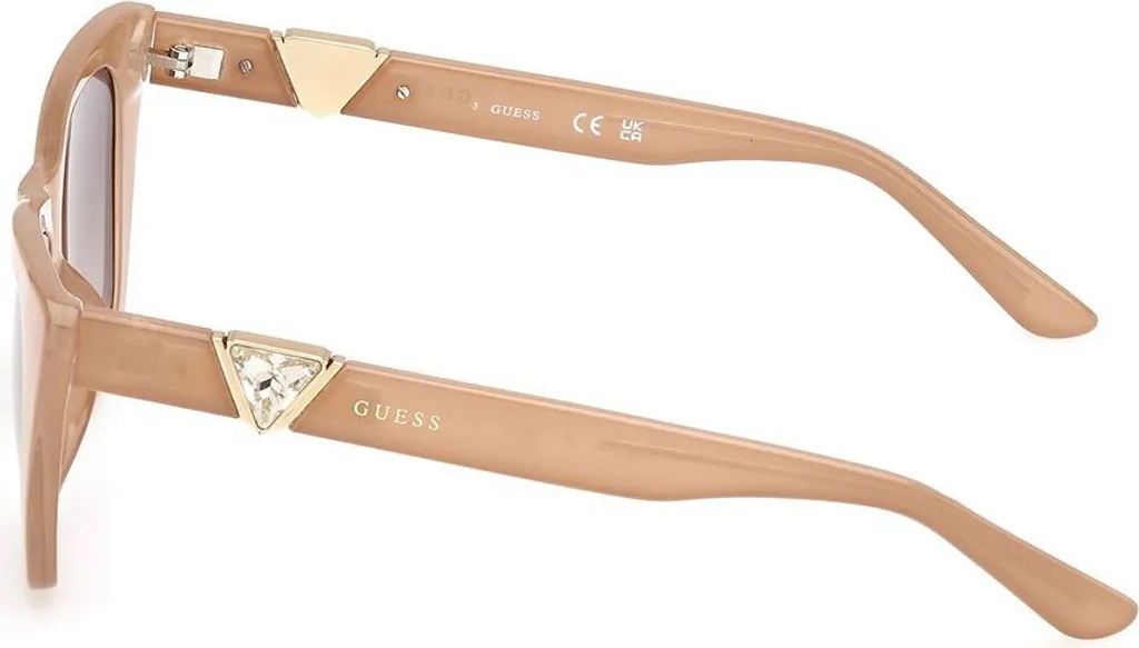 Lunettes de soleil Guess GU00139 59F beige brillant taille 53/15/140 - 4