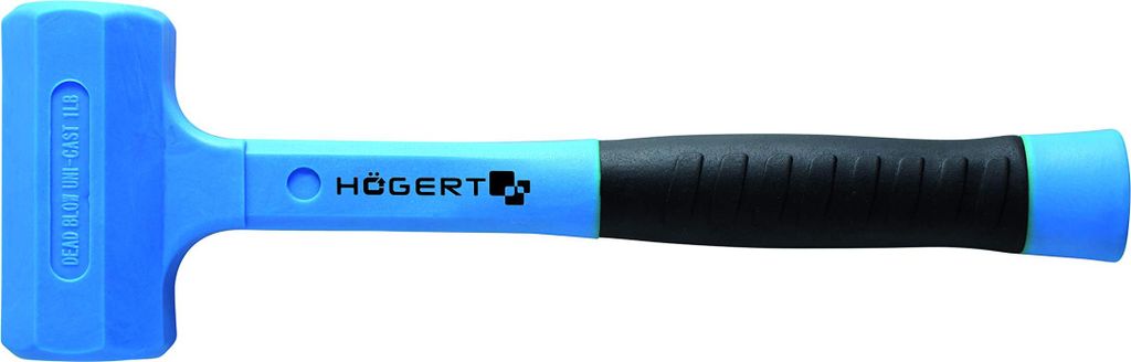 Rückschlagfreier Hammermit Glasfaserstiel 680 g, Högert Technik, HT3B091