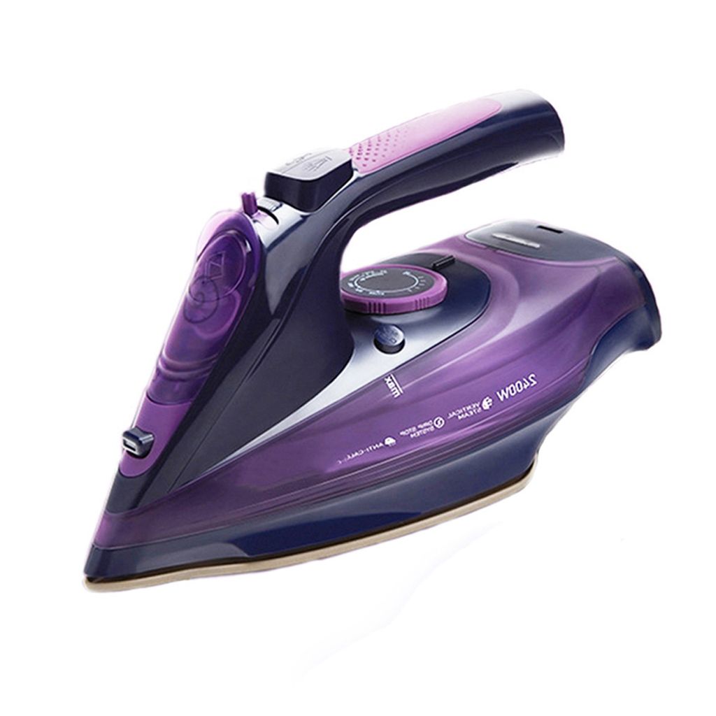 Bügeleisen,Dampfbügeleisen,Keramik Bügelsohle,Kabellos und kabelgebunden, 2400 W, 360 ml, 5 Stufen, lila