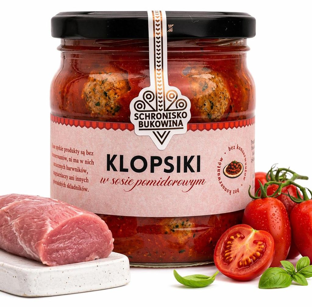 Klopsiki w sosie pomidorowym  400 g Schronisko Bukowina Zdjęcie produktu 