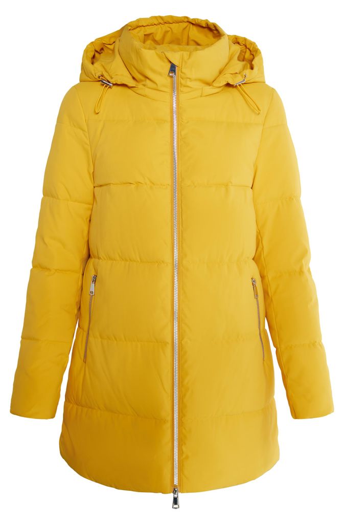 Kawai Damen Steppmantel - dunkelgelb, XXL
