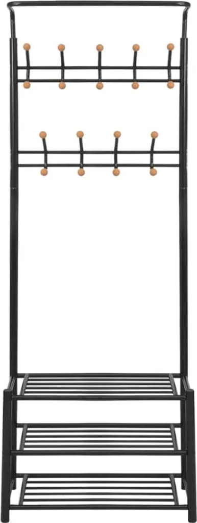 Organisez votre Entrée Encombrée avec ce Portemanteau Noir Pratique