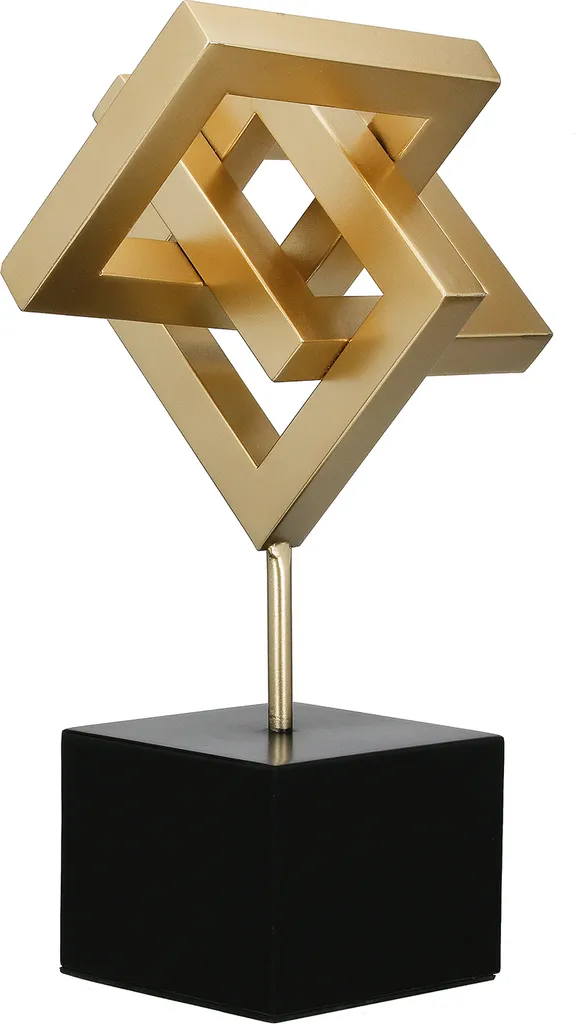 Décoration de table Connect métal doré 40cm pour intérieur chic et zen