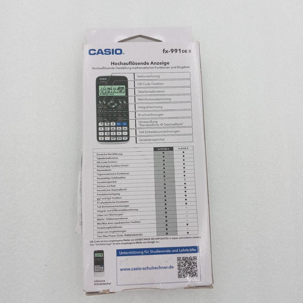 CALCUSO Pack Casio FX-991DE X ClassWiz + Étui WYNGS Gris Foncé & Garantie 5 Ans