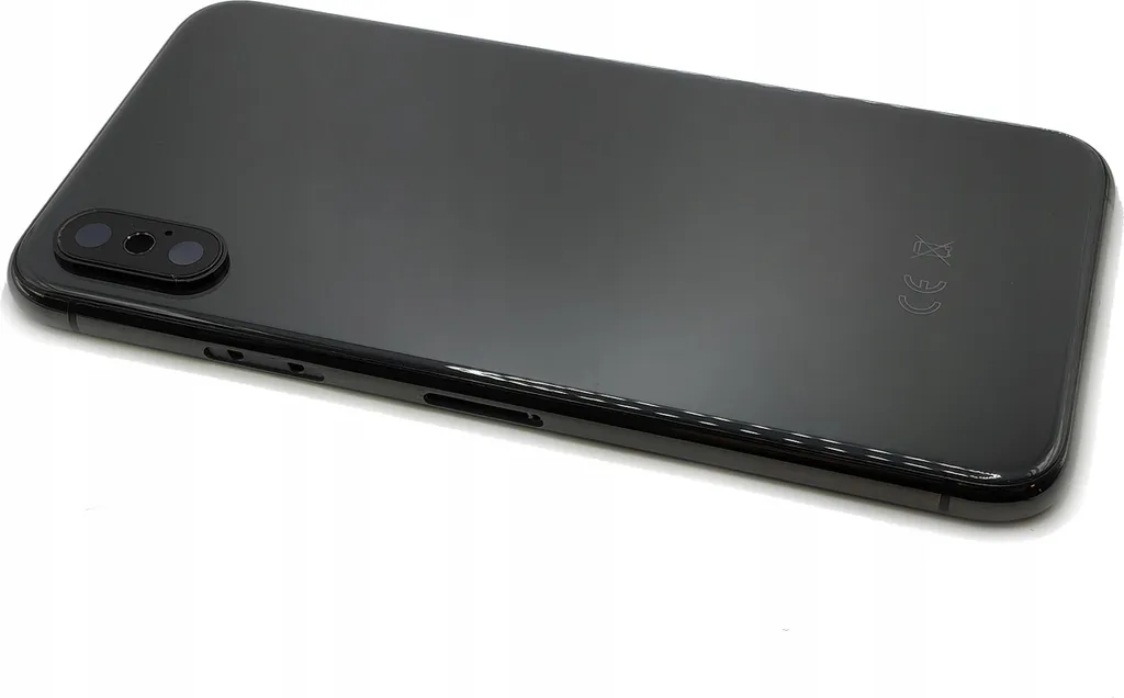 Châssis iPhone XS Noir en Verre et Métal - Pièce de Réparation Haute Qualité