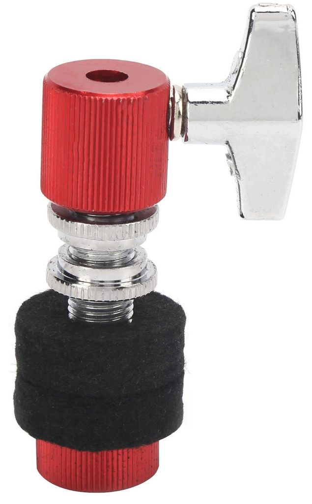 HiHat Clutch Jazz Drum Aluminiumlegierung Beckenständerhalter Instrumentenspielzubehör (Rot)