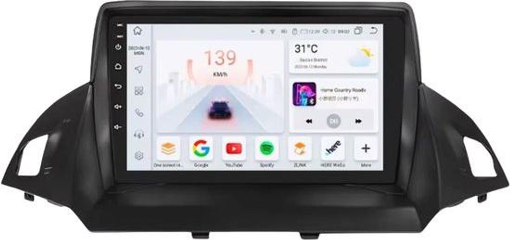 Autoradio mit Bluetooth und CarPlay für Ford Escape & Kuga 2 (2013–2017) – Kompatibel mit Apple und Android – Stereoanlage – Navigationssy...