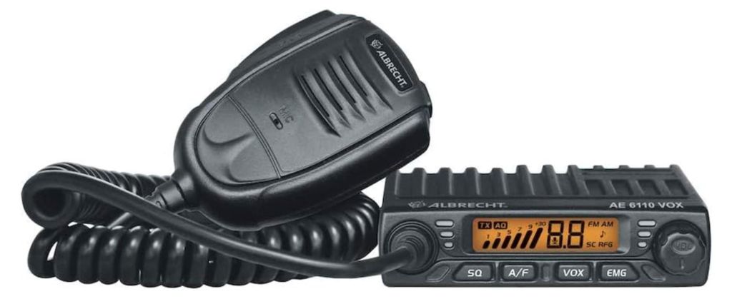 Albrecht AE 6110 VOX, 102 mm, 100 mm, 25 mm, LED, CB radio Zdjęcie produktu 