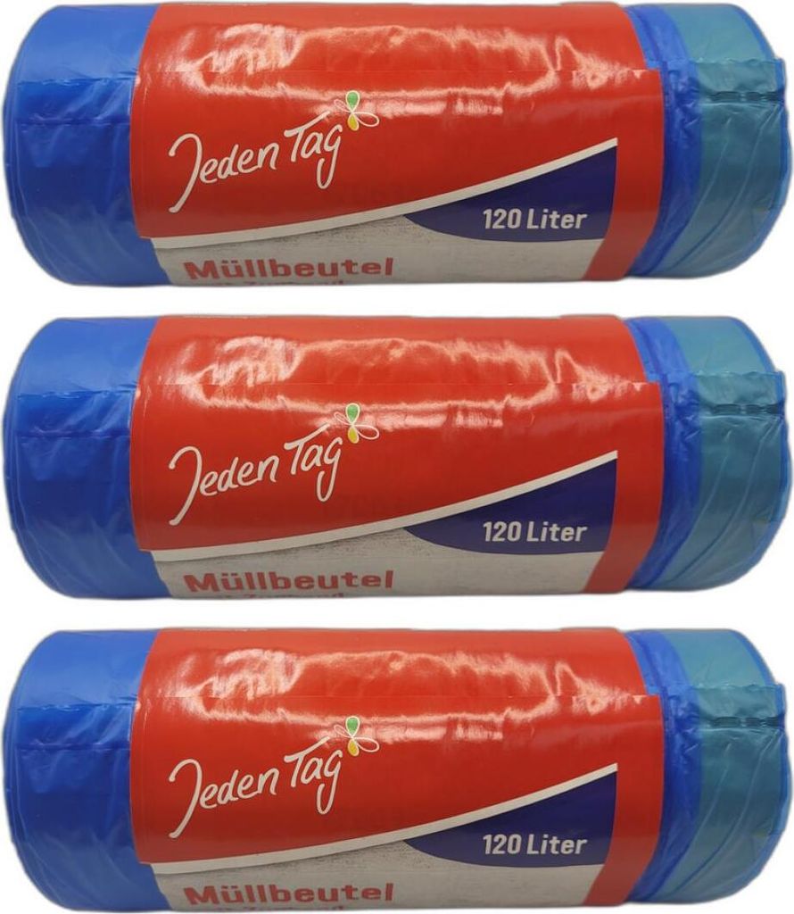 3 x JedenTag Müllbeutel mit Zugband Flüssigkeitsdicht 15 Produktbild 