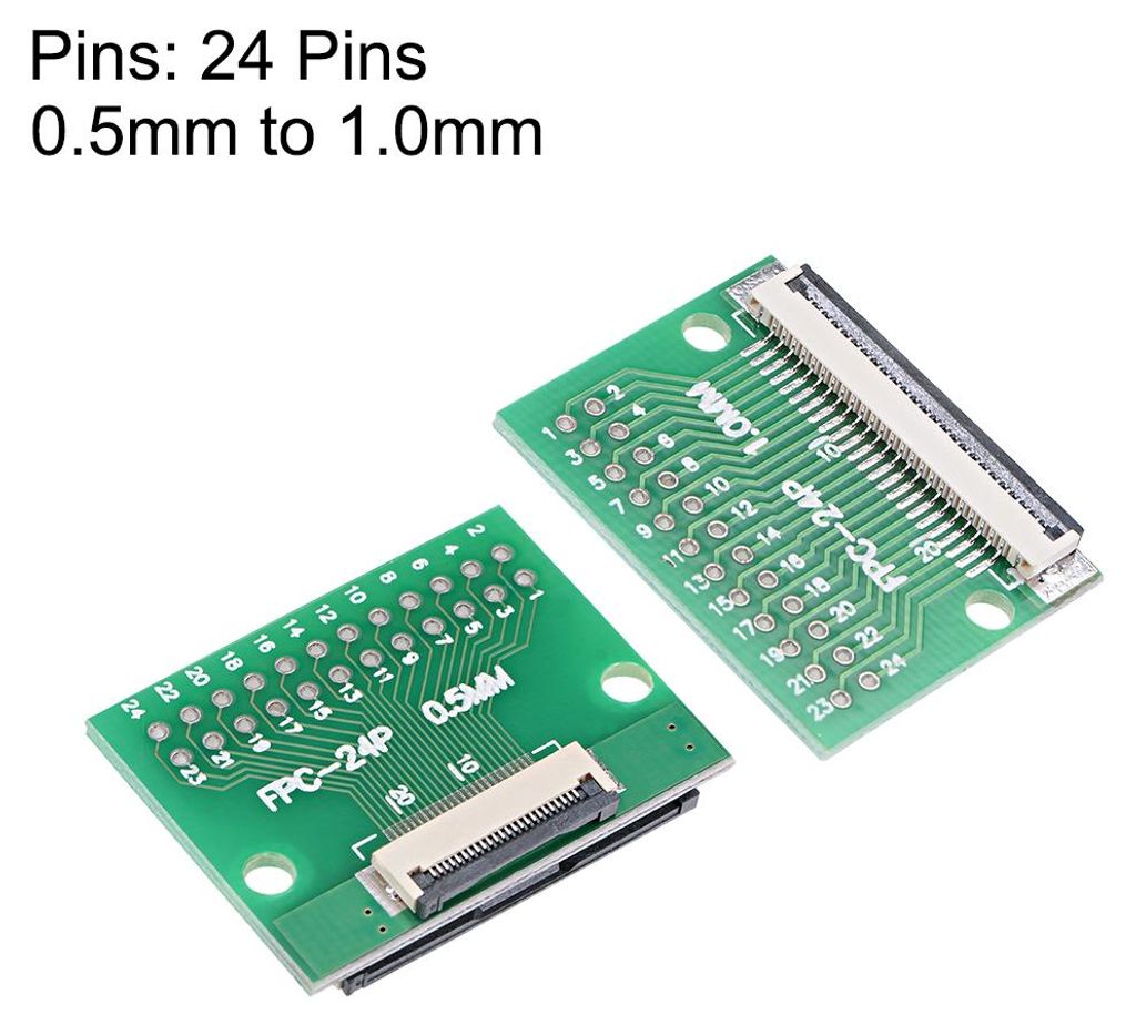 FFC FPC 24 Pin 0,5 mm 1 mm Abstand zu DIP 2,0 mm PCB Converter Board Couple Extend Adapter