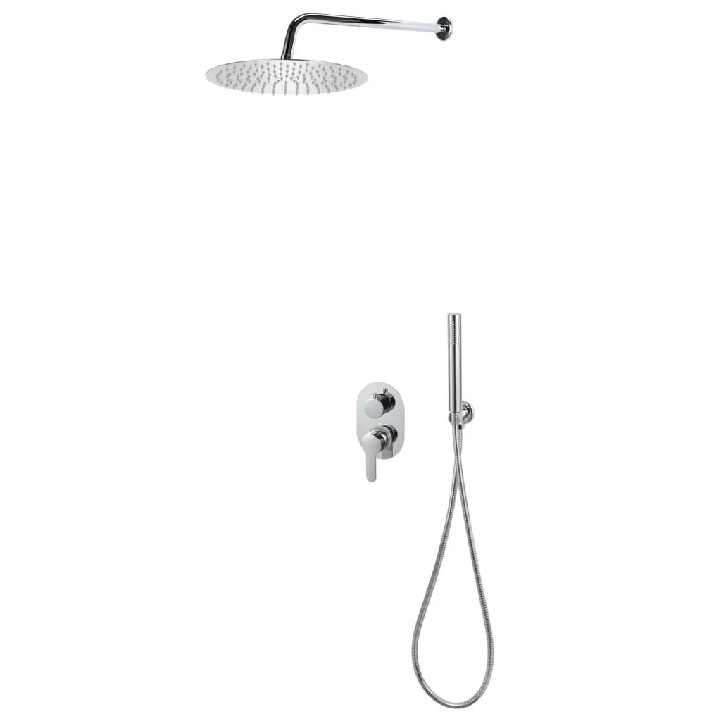 Ensemble de douche vidaXL inox 201 pour rénovation salle de bain