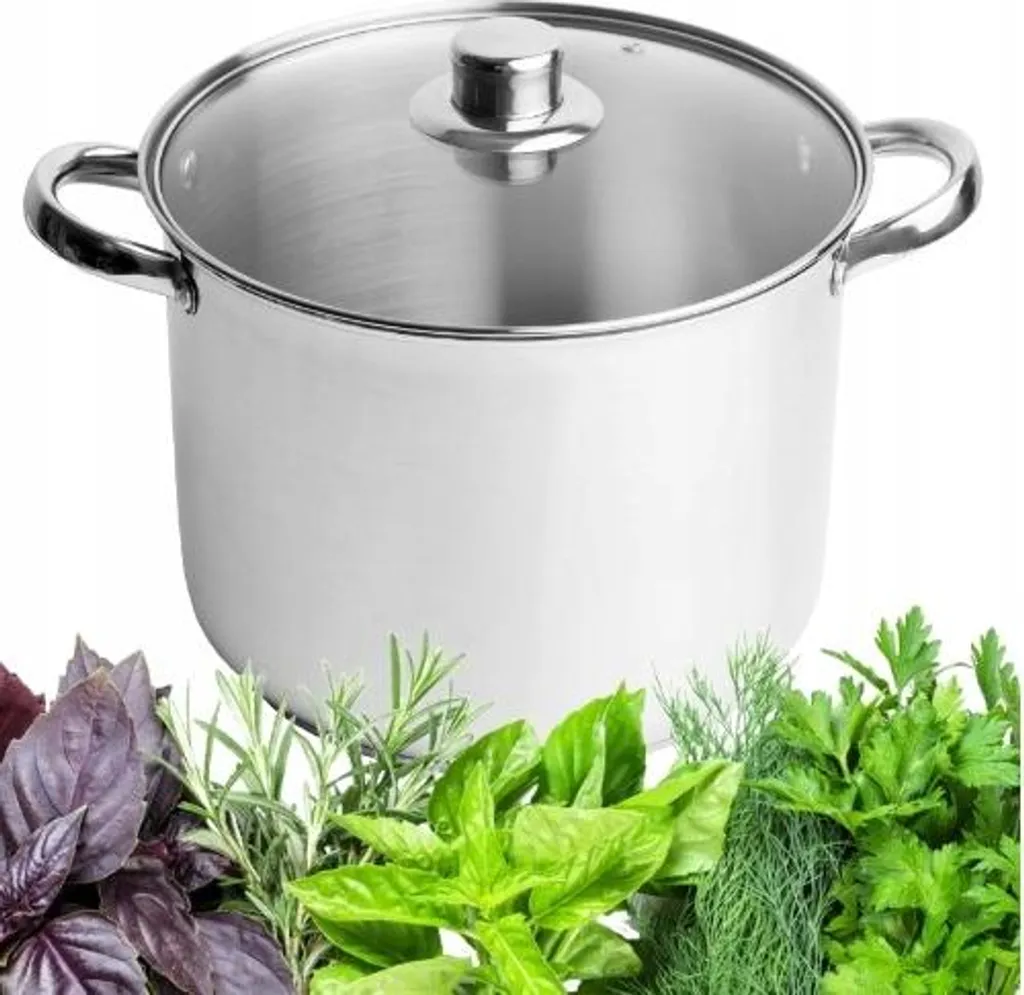 Pentola Inox 13L 28cm - Pentola Alta per Zuppa Induzione e Gas