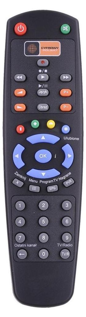 Ersatzfernbedienung für Polsat HD5000 Decoder Produktbild 