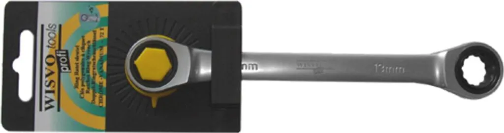 Clé à cliquet Wisvo GRS 8x9 mm compacte avec denture fine robuste