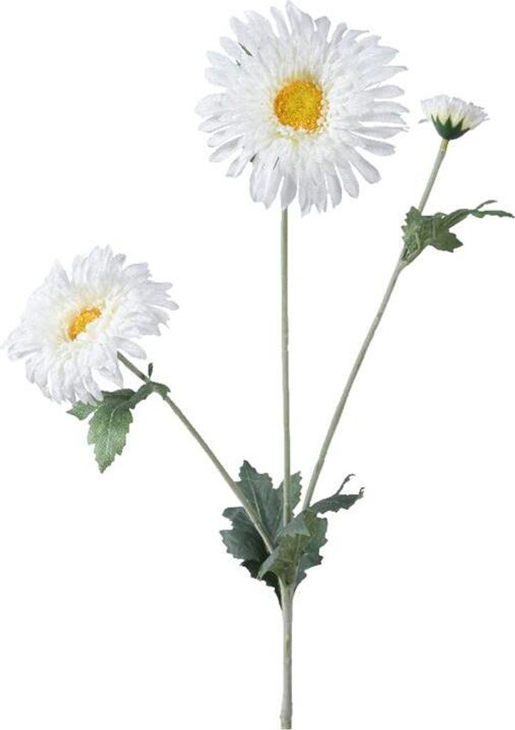 Decoris Kunstblume Gänseblümchen H68cm weiß