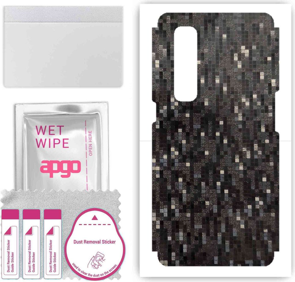 apgo Rückseite Schutzfolie, Skin, kompatibel mit Oppo Find X2 Pro, Hinten Displayschutzfolie aus Vinylfolie, kratzfest, einfache Montage - Carbon ...